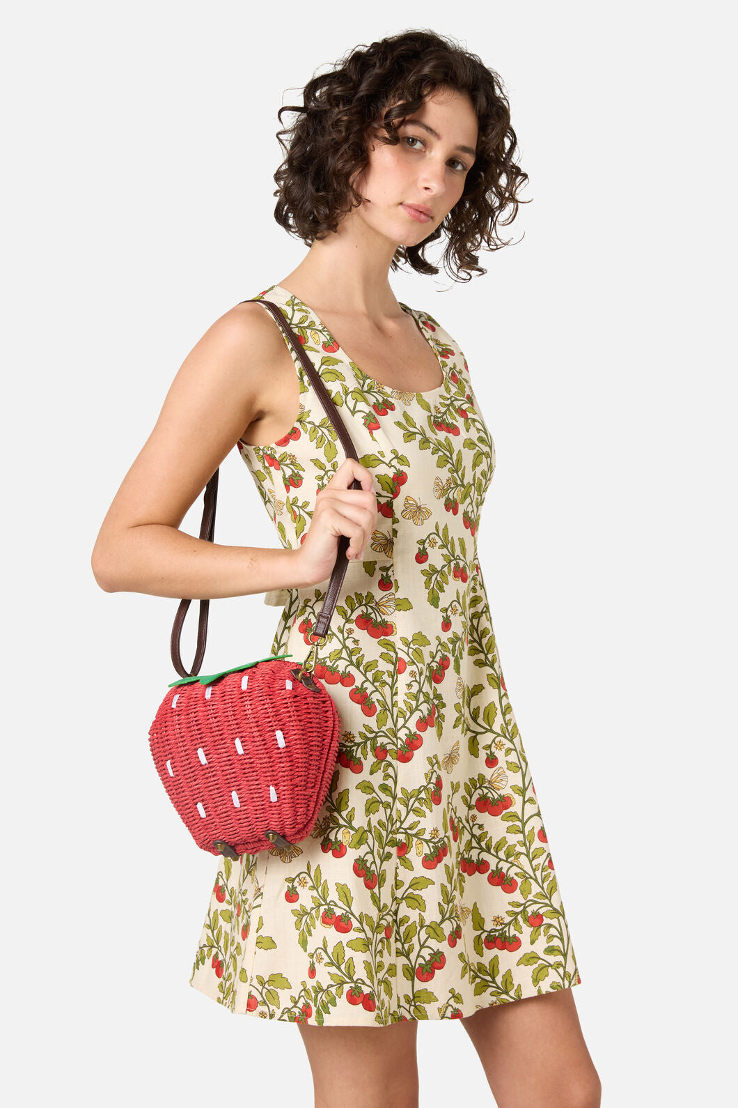 Princess Highway - Strawberry Straw Bag - red