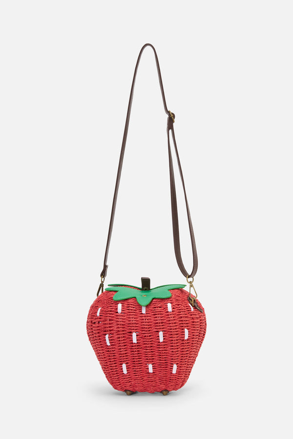 Princess Highway - Strawberry Straw Bag - red