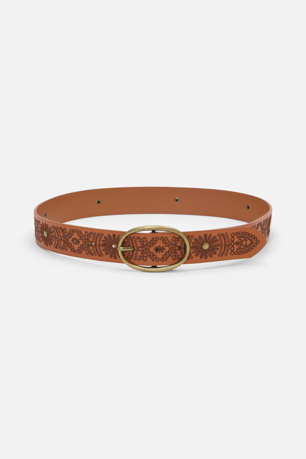 Princess Highway - Embroidered Belt - tan