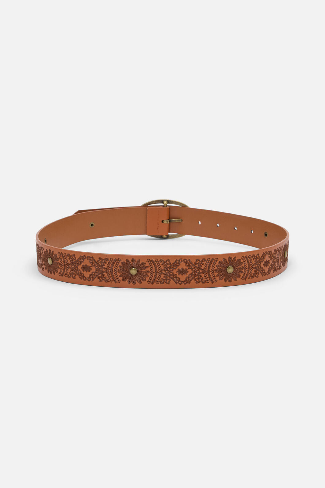 Princess Highway - Embroidered Belt - tan