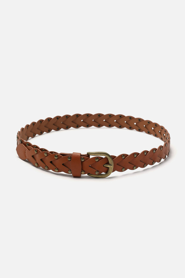 Princess Highway - Weave Stud Belt - tan