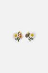 Princess Highway - Enamel Flower Bunch Earrings - multi