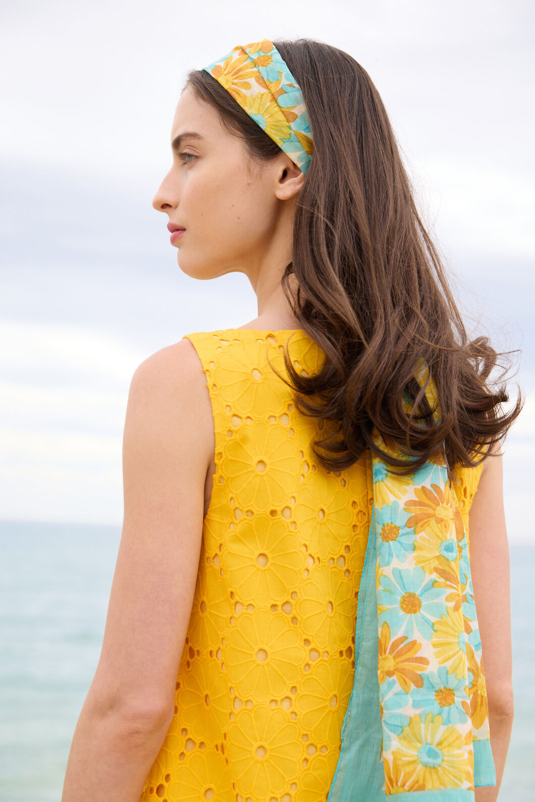 Princess Highway - Daisy Jane Cotton Scarf - blue