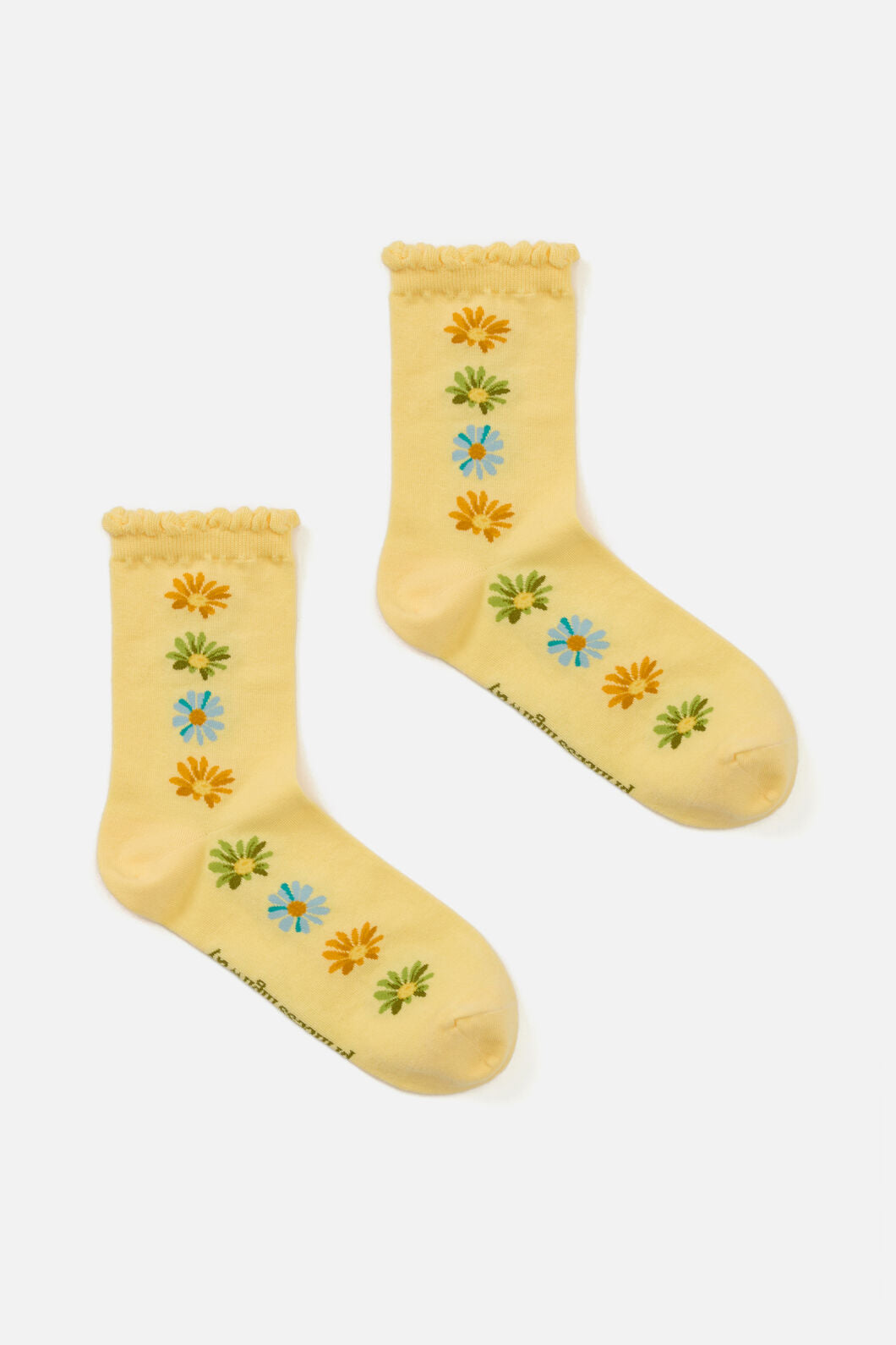 Princess Highway - Lemon Daisy Jane Sock - lemon