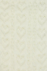 Princess Highway - Textured Heart & Frill Sock - cream