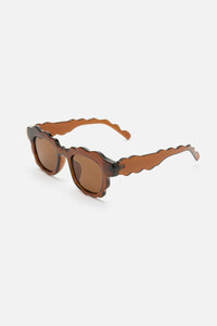 Princess Highway - Scallop Rim Sunglasses - chocolate