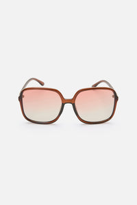 Princess Highway - Square 70s Sunglasses - plum