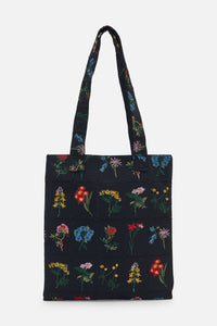 Princess Highway - Floral Embroidered Tote - black