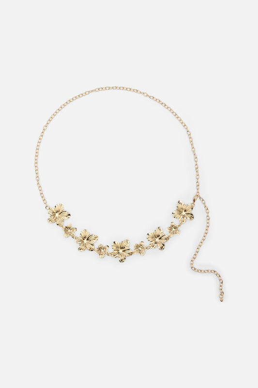 Princess Highway - Flower Chain Belt - gold