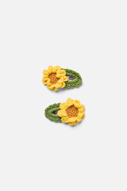 Princess Highway - Cute Flower Hair Clip_SetofTwo - yellow