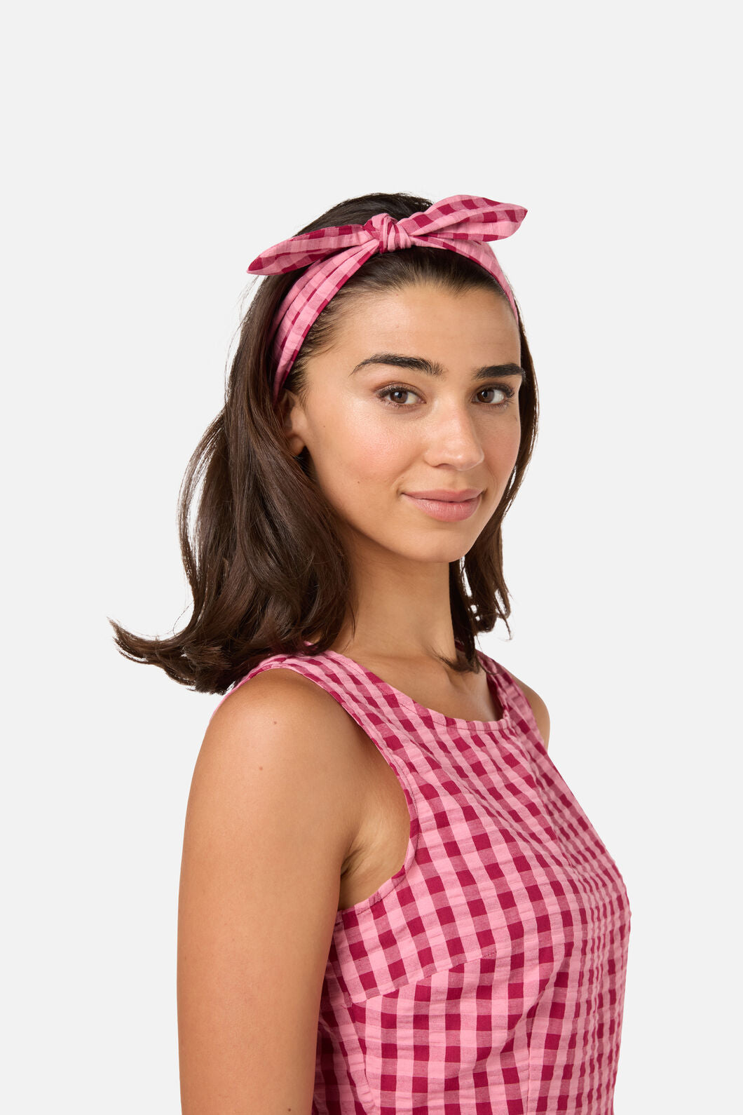 Princess Highway - Pink Margot Check Headband - pink