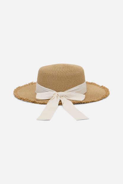Princess Highway - Contrast Bow Sun Hat - natural