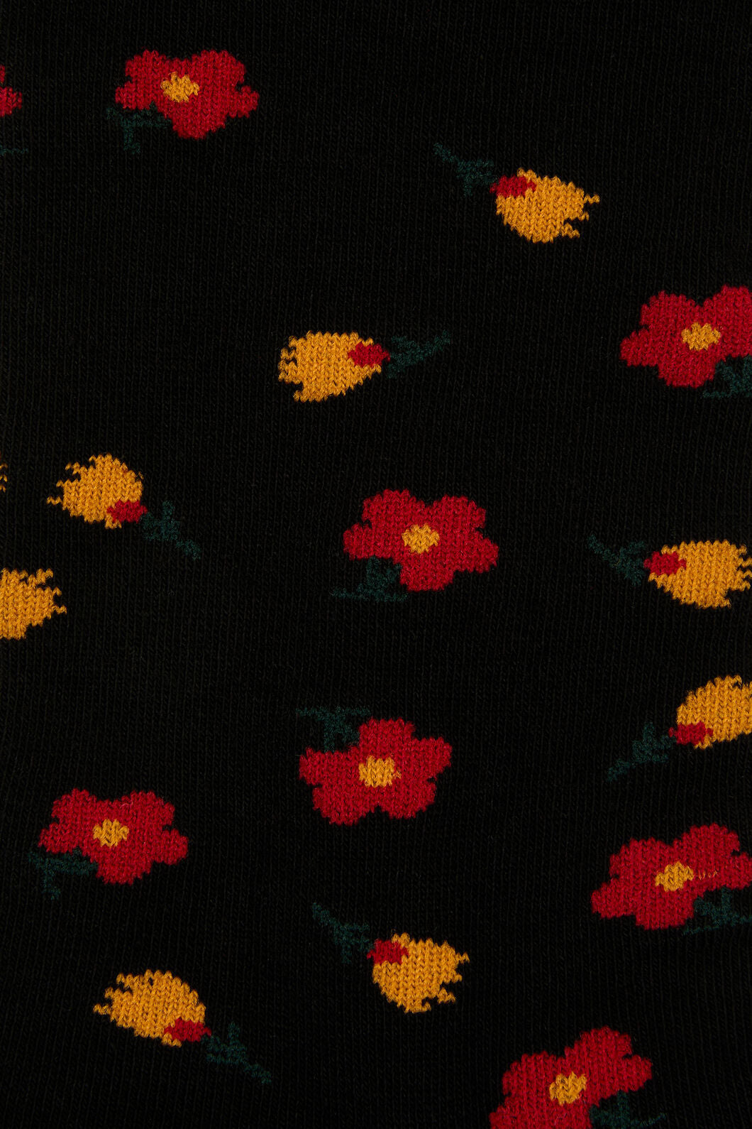 Princess Highway - Black Dainty Floral Socks - black