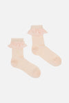 Princess Highway - Pointelle Lace Frill Sock - pink