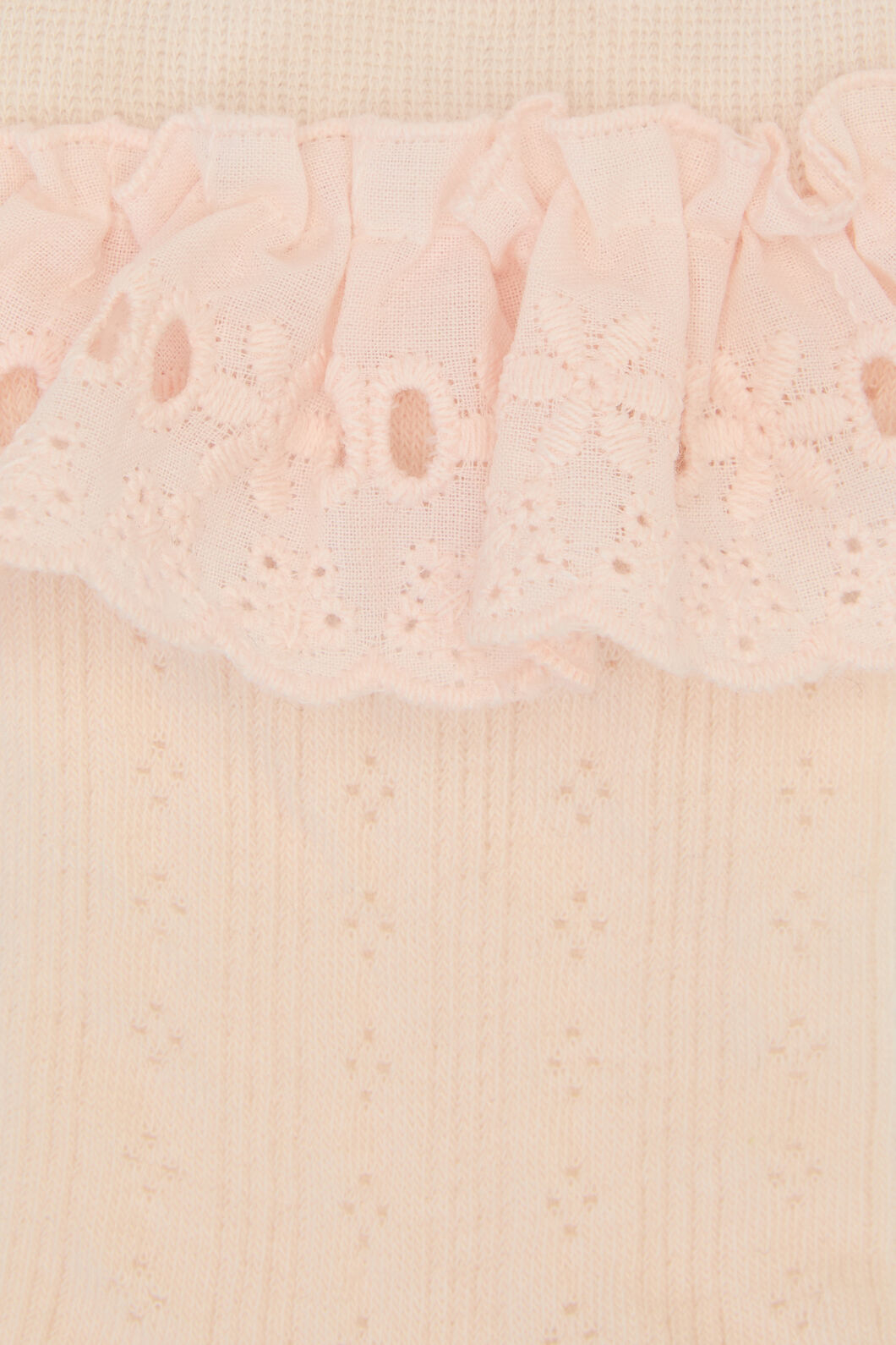 Princess Highway - Pointelle Lace Frill Sock - pink