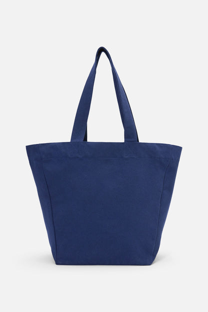 Princess Highway - Tomato and Moth Canvas Tote - navy