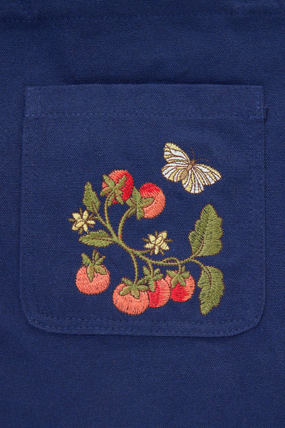 Princess Highway - Tomato and Moth Canvas Tote - navy