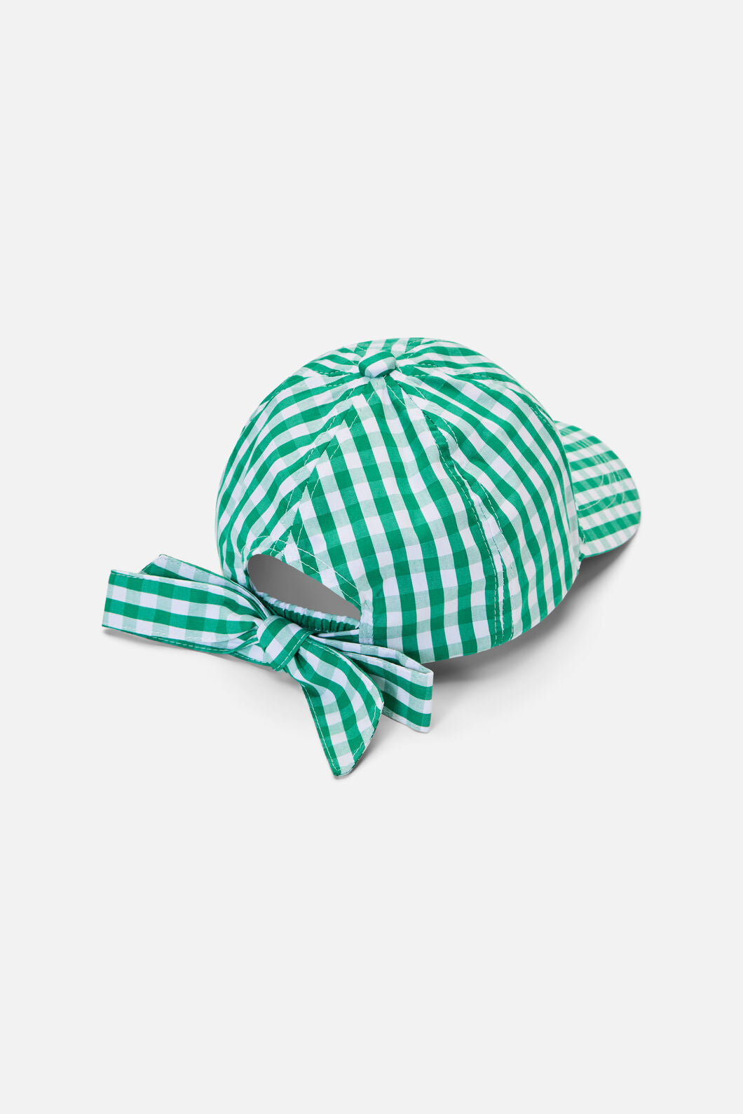 Princess Highway - Gingham Tie Back Cap - green