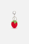 Princess Highway - Knit Strawberry Bag Charm - red