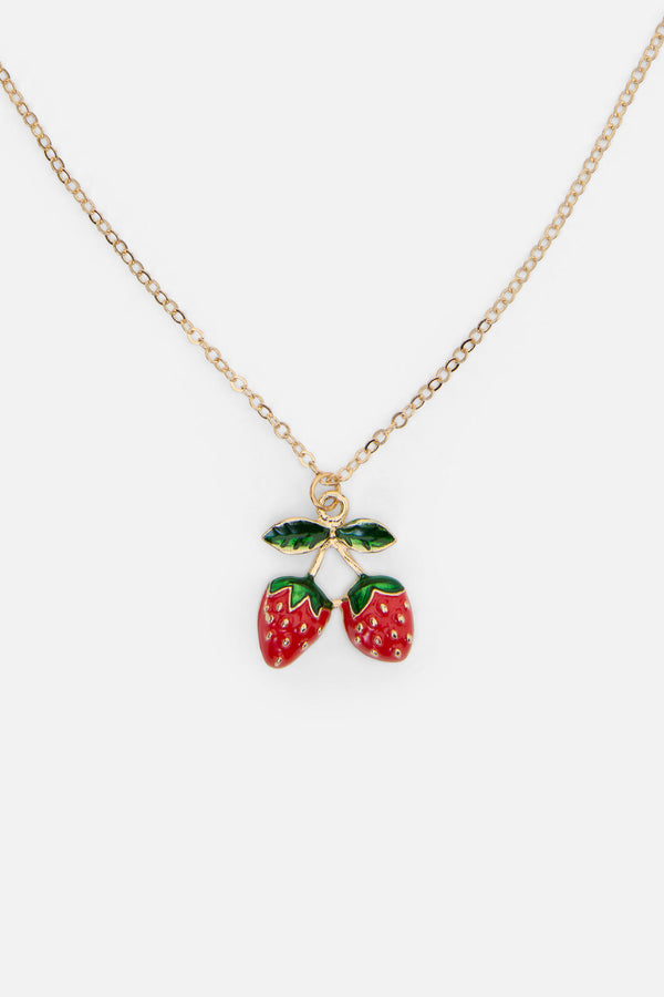 Princess Highway - Strawberry Necklace - gold