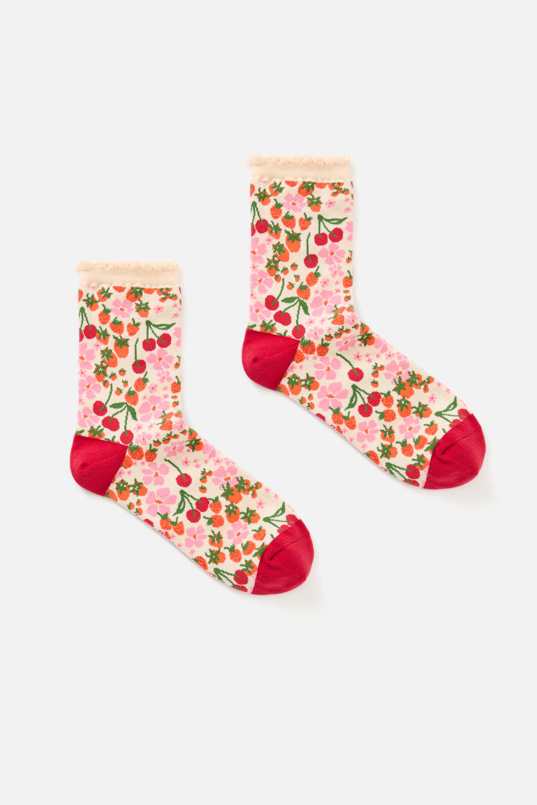 Princess Highway - Berries & Cream Sock - cream