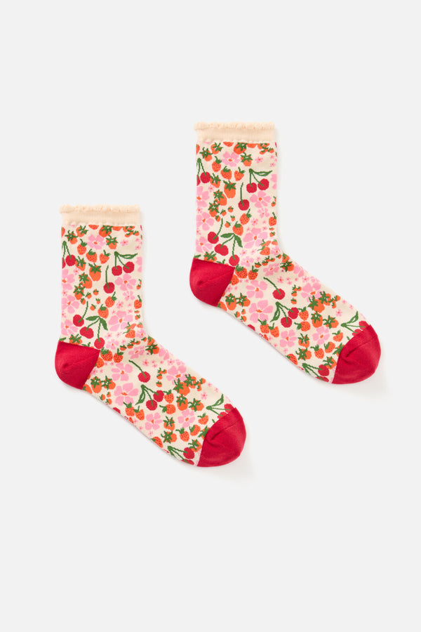 Princess Highway - Berries & Cream Sock - cream