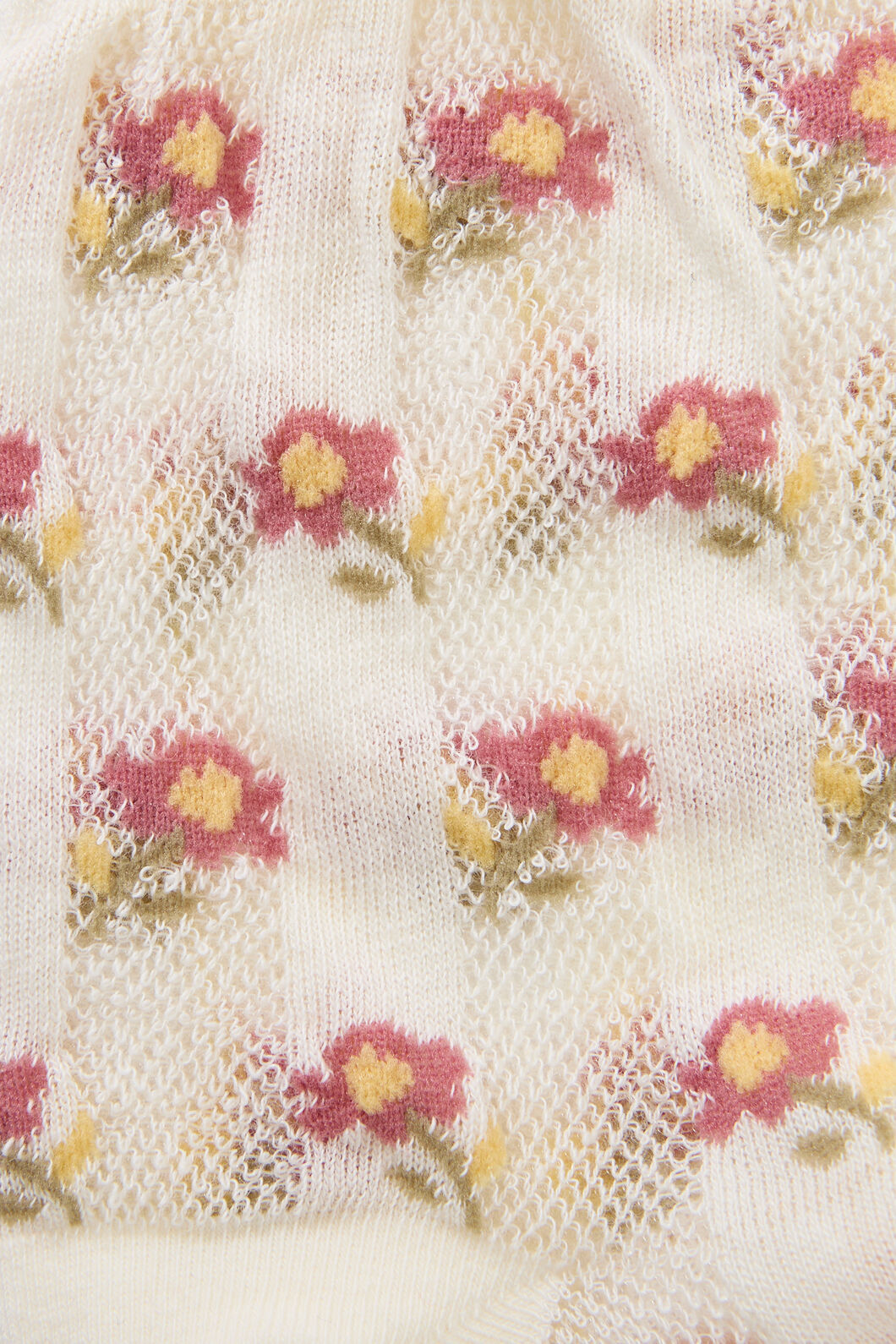 Princess Highway - Light Weight Daisy Socks - white