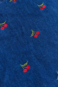 Princess Highway - Cherry Denim Tote - blue