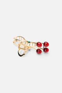 Princess Highway - Cherry Claw Clip - gold