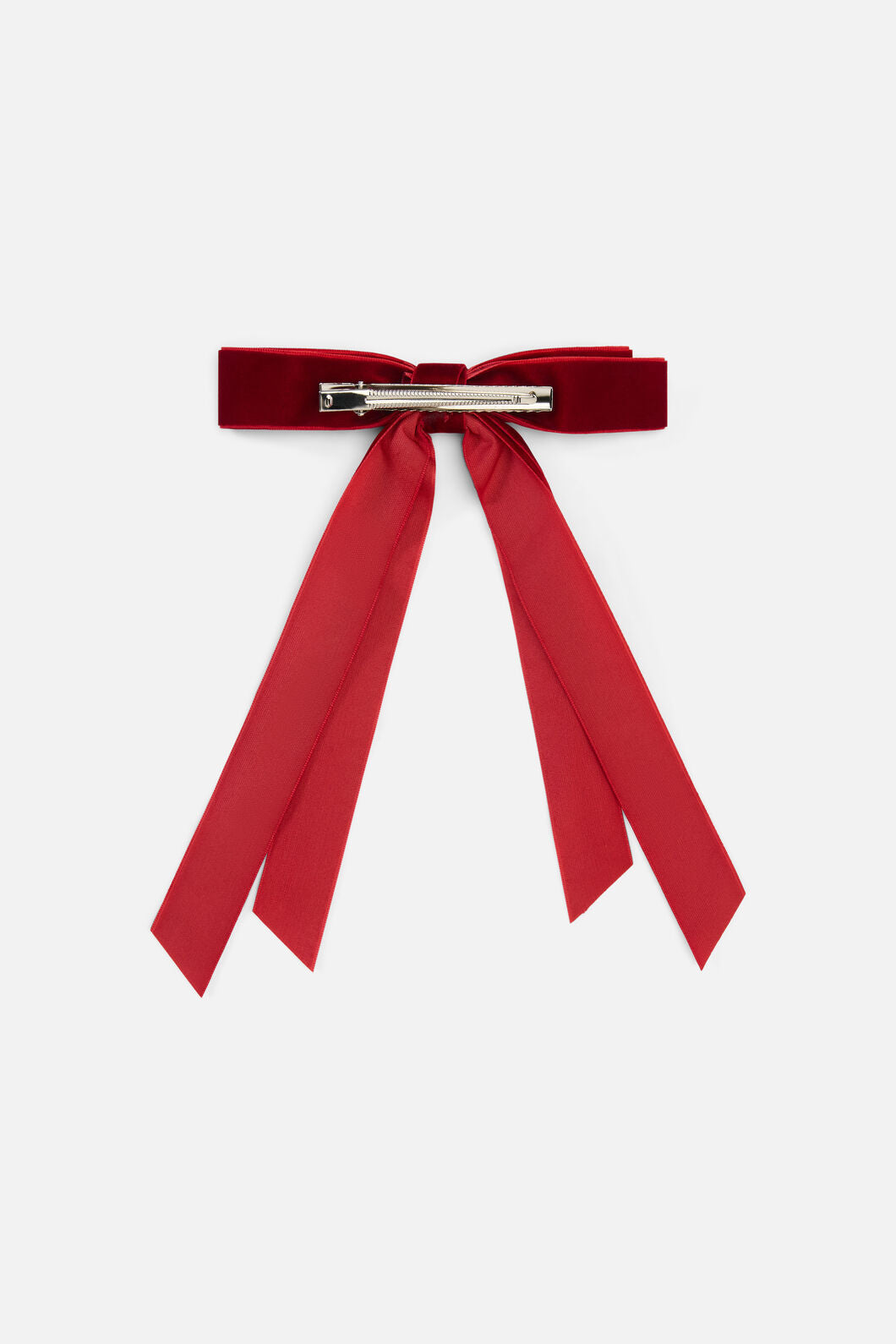 Princess Highway - Red Velvet Slide Hair Clip - red