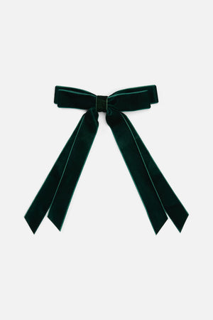 Princess Highway - Olive Velvet Slide Hair Clip - olive