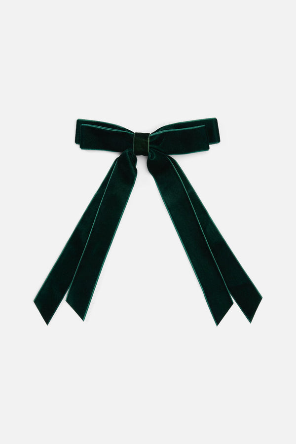Princess Highway - Olive Velvet Slide Hair Clip - olive