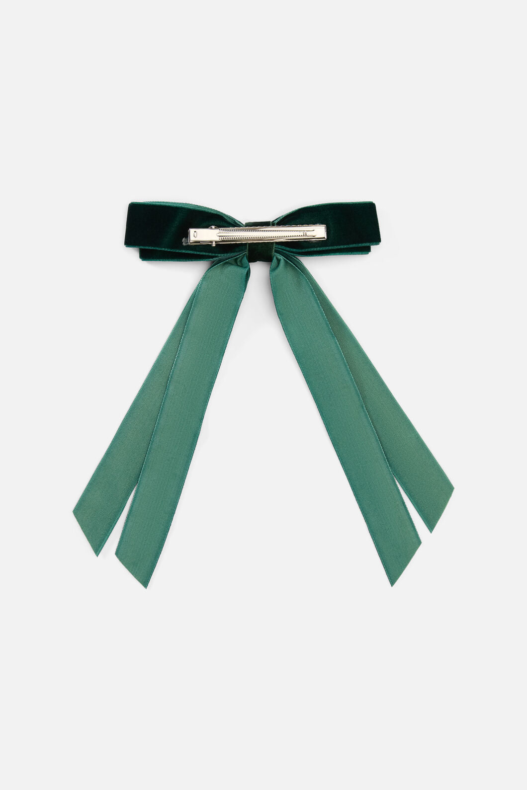 Princess Highway - Olive Velvet Slide Hair Clip - olive