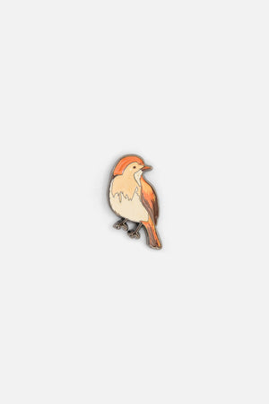 Princess Highway - Apple Blossom Bird Pin - tan