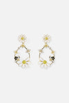 Princess Highway - Bee & Flower Drop Earrings - gold