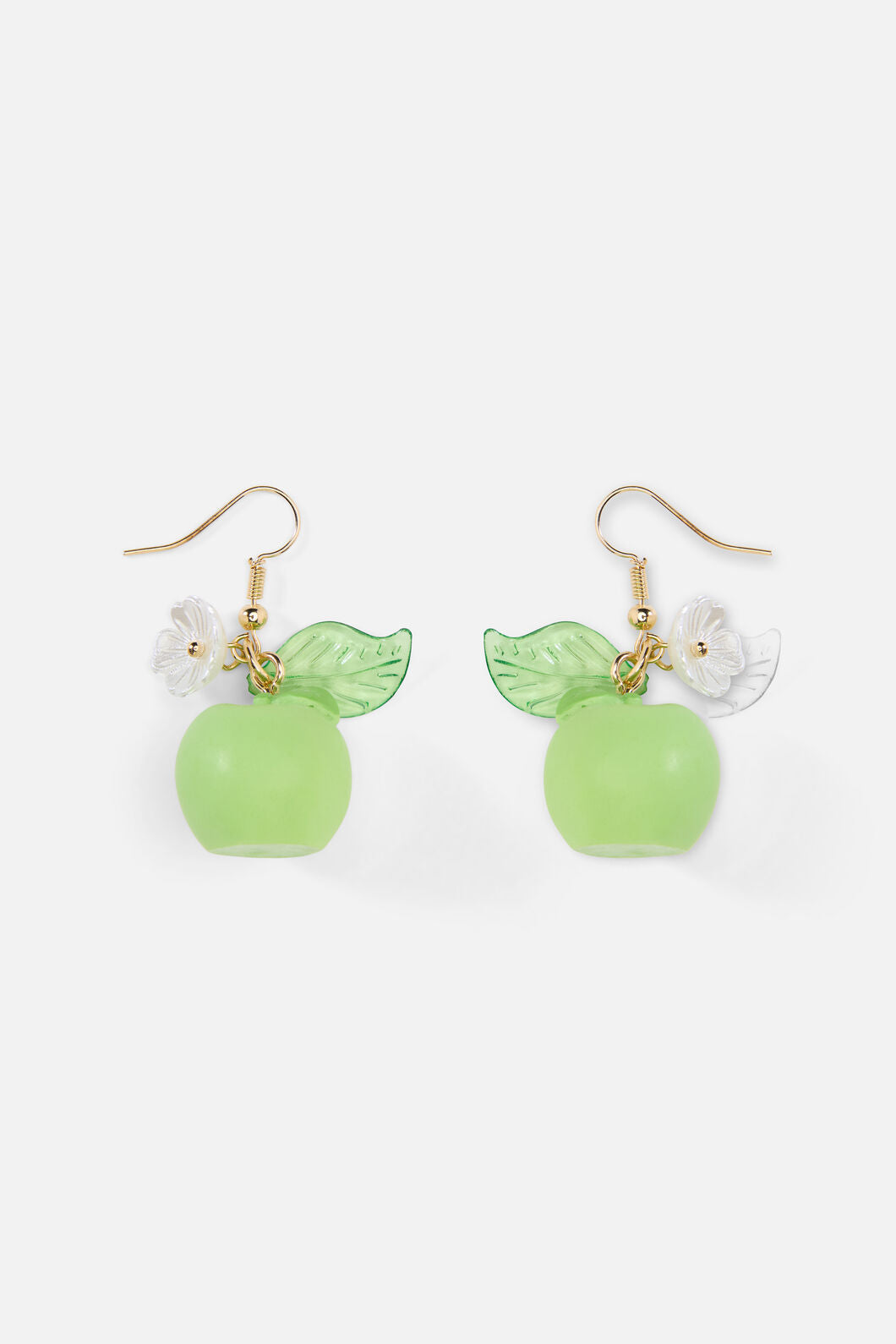 Princess Highway - Flower & Apple Earrings - green
