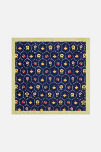 Princess Highway - Honey Bee Satin Scarf - navy