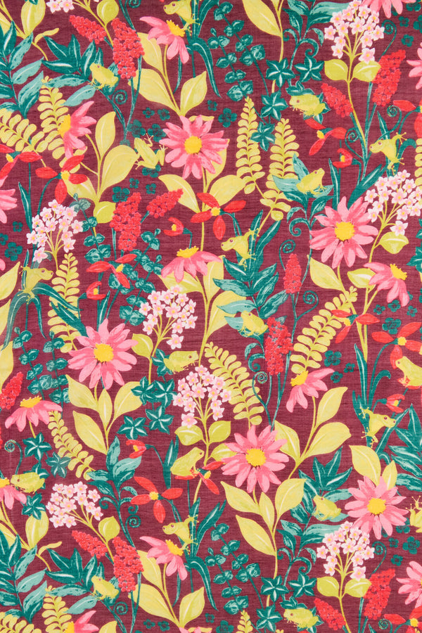 Princess Highway - Tiana Tree Frog Soft Scarf - burgundy