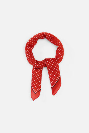 Princess Highway - Red Polka Dot Scarf - red