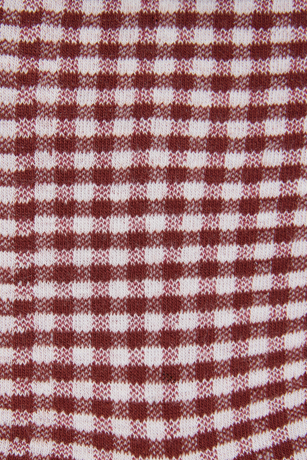 Princess Highway - Red Check Ankle Sock - dark-red