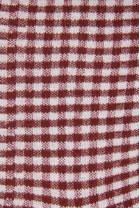 Princess Highway - Red Check Ankle Sock - dark-red