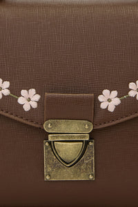 Princess Highway - Embroidered Garden Bag - chocolate