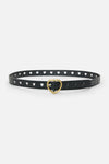 Princess Highway - Black Heart Buckle Belt - black