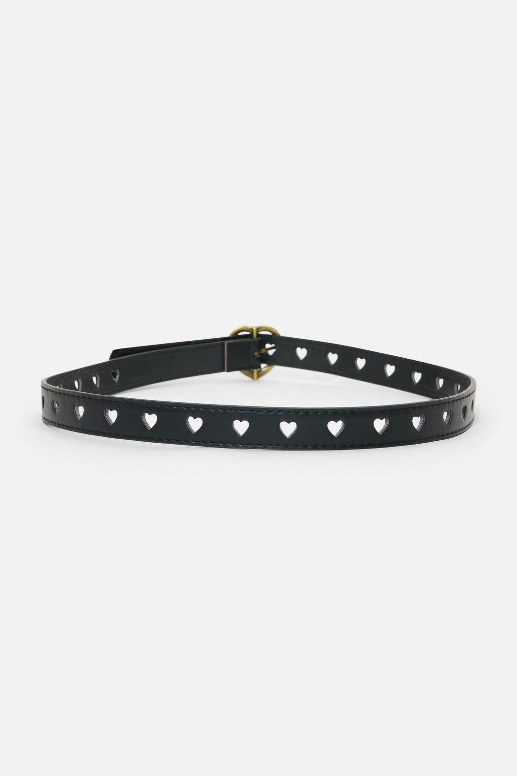 Princess Highway - Black Heart Buckle Belt - black
