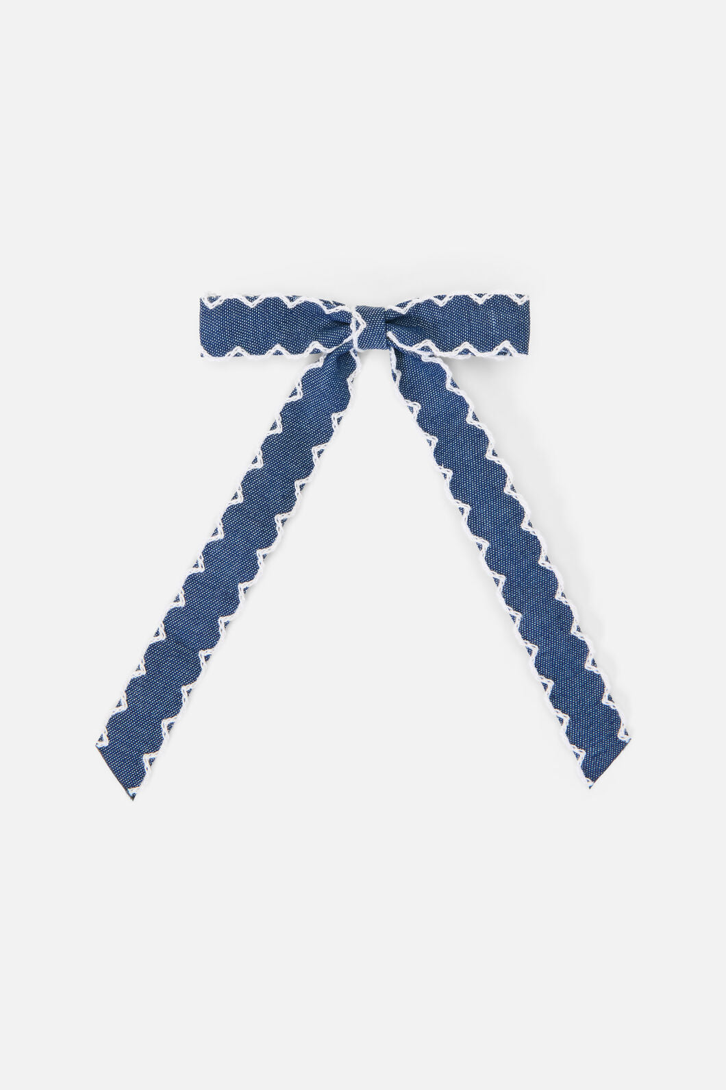 Princess Highway - Chambray Bow Hair Clip - indigo