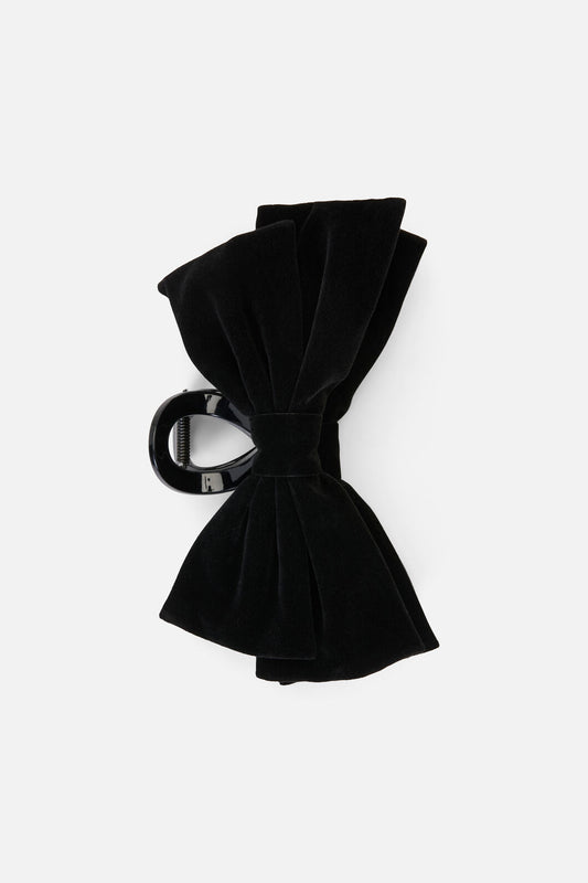 Princess Highway - Black Velvet Claw Clip - black