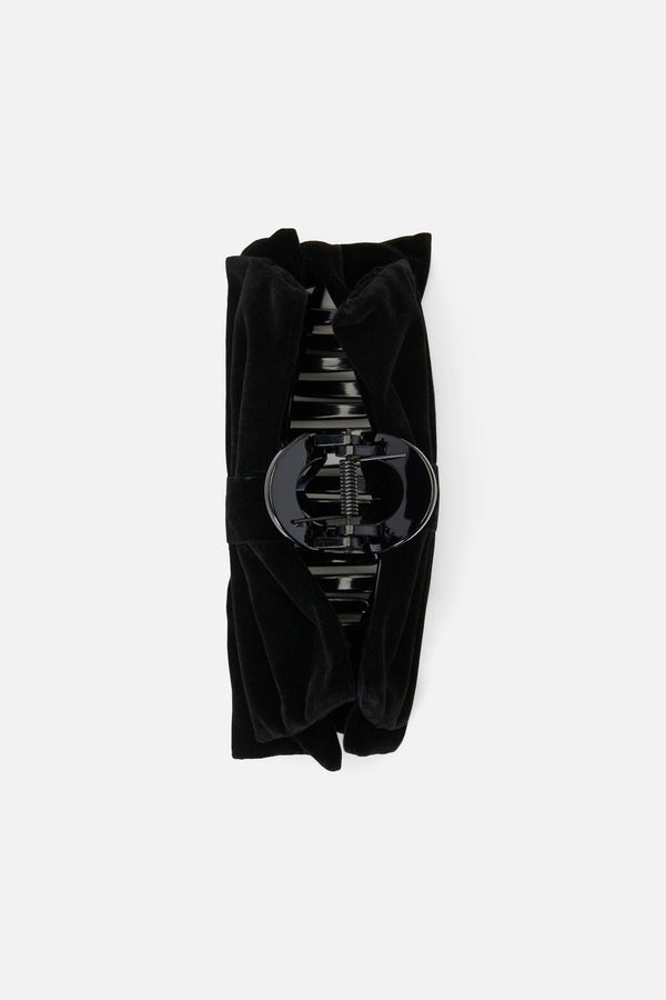 Princess Highway - Black Velvet Claw Clip - black