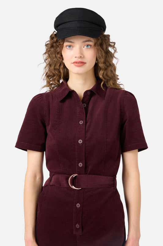 Princess Highway - Black Button Page Hat - black
