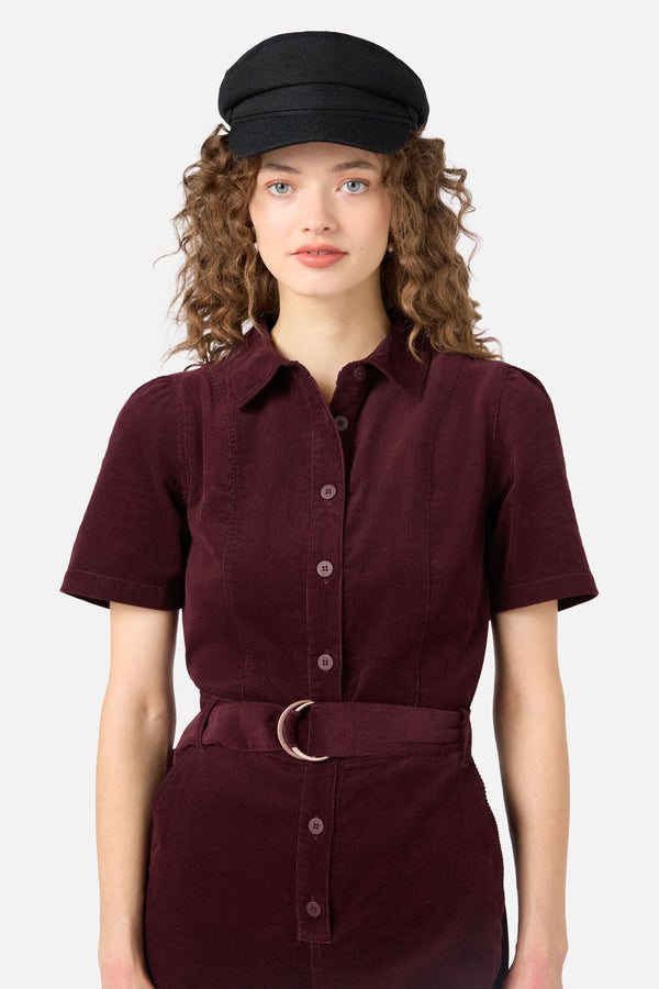 Princess Highway - Black Button Page Hat - black