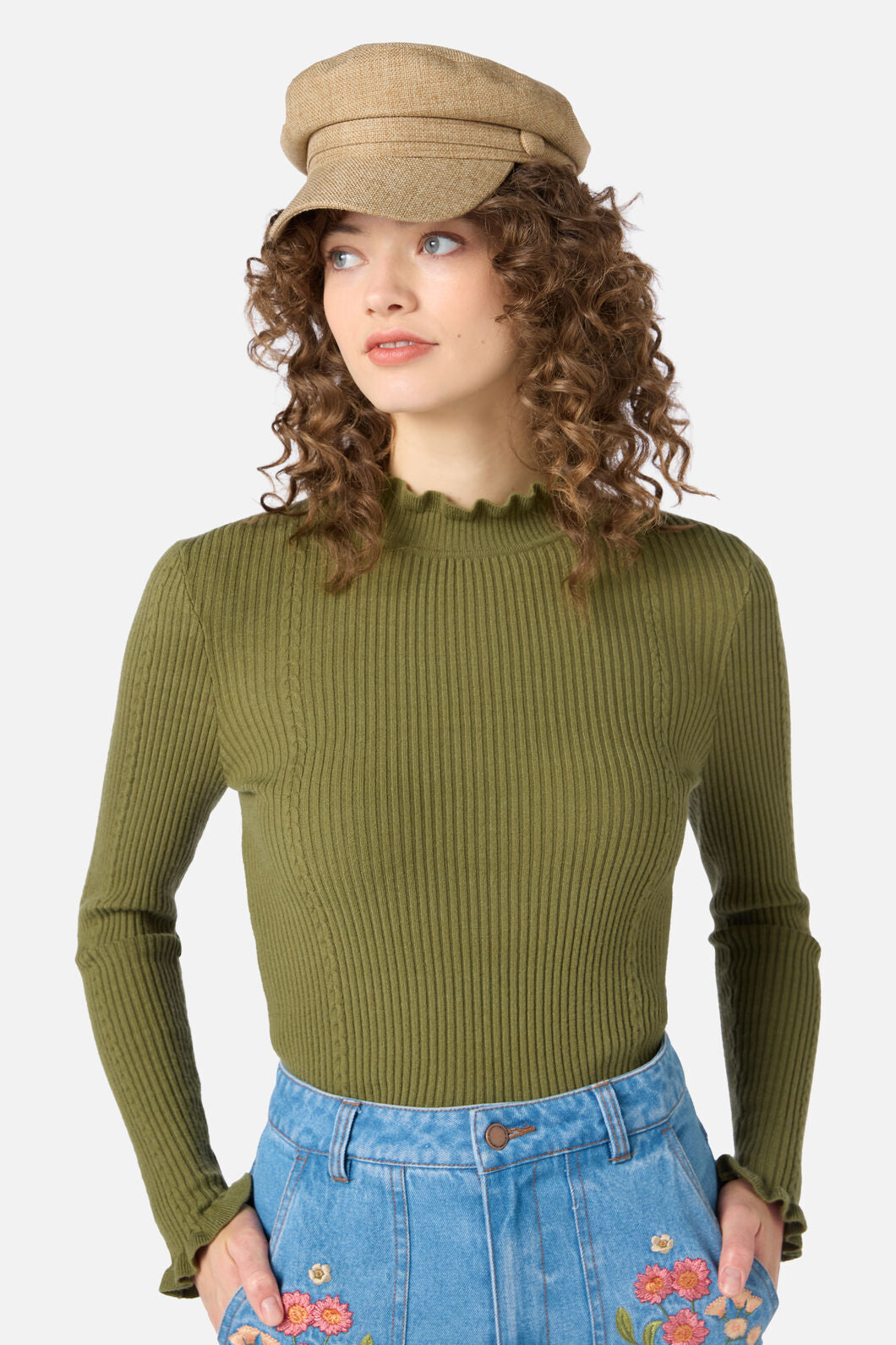 Princess Highway - Tan Button Page Hat - tan